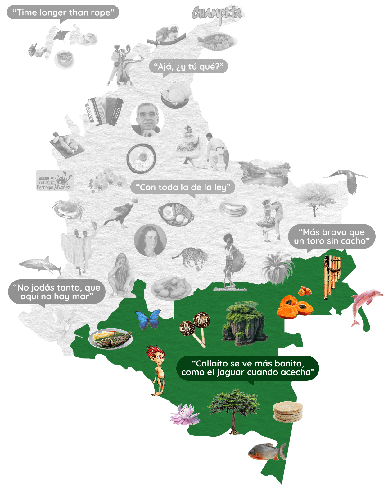 Mapa Region Amazonica Colombia