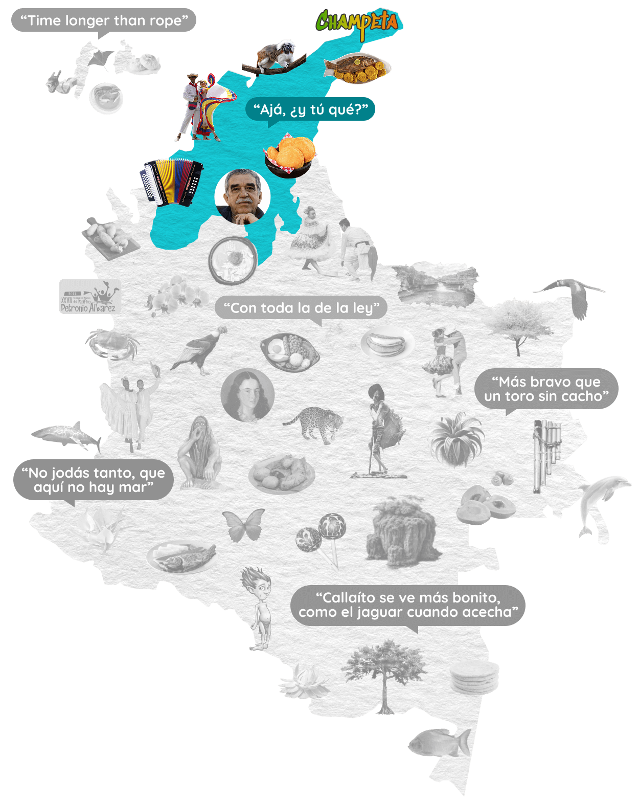 Mapa Region Caribe Colombia 1