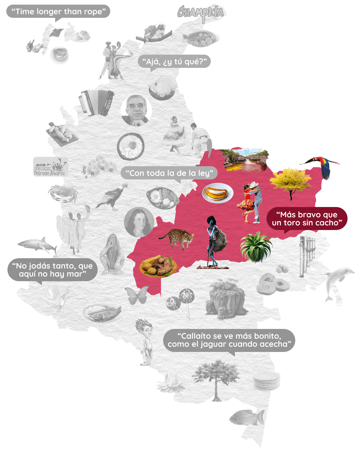 Mapa Region Orinoquia Colombia
