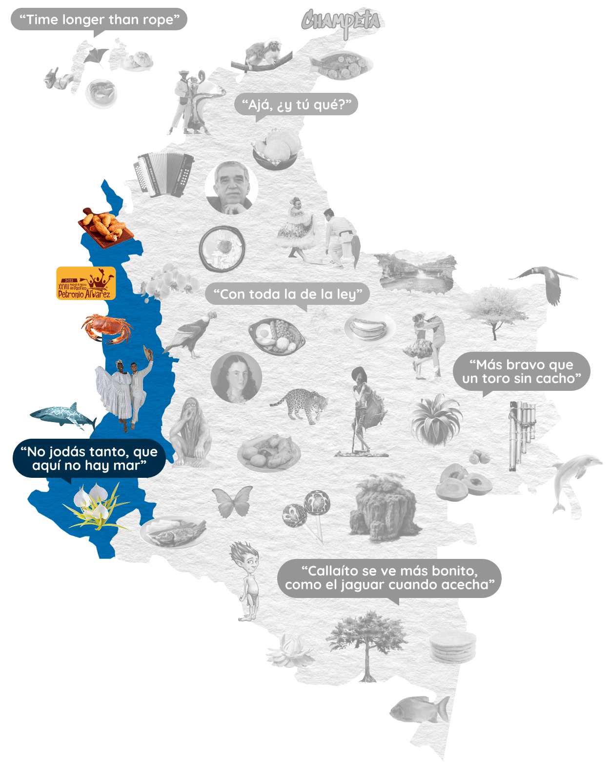 Mapa Region Pacifica Colombia